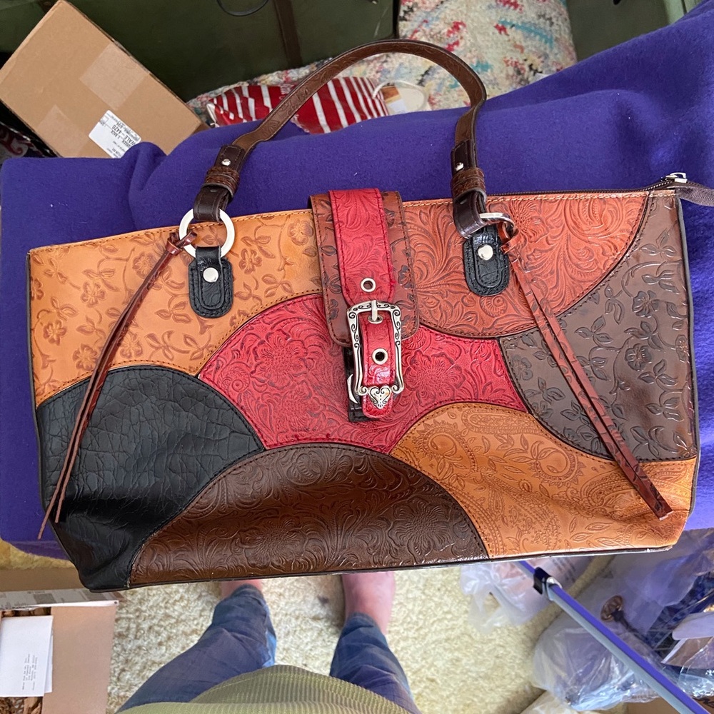 M.C. Patchwork Western Design Bag